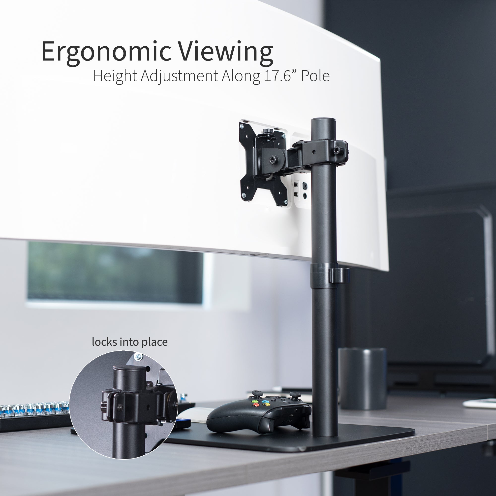 Ultrawide Monitor Stand for Single Screen - Holds Up to 45 Inches - Perfect for Home Office, Gaming & Workspace Setup