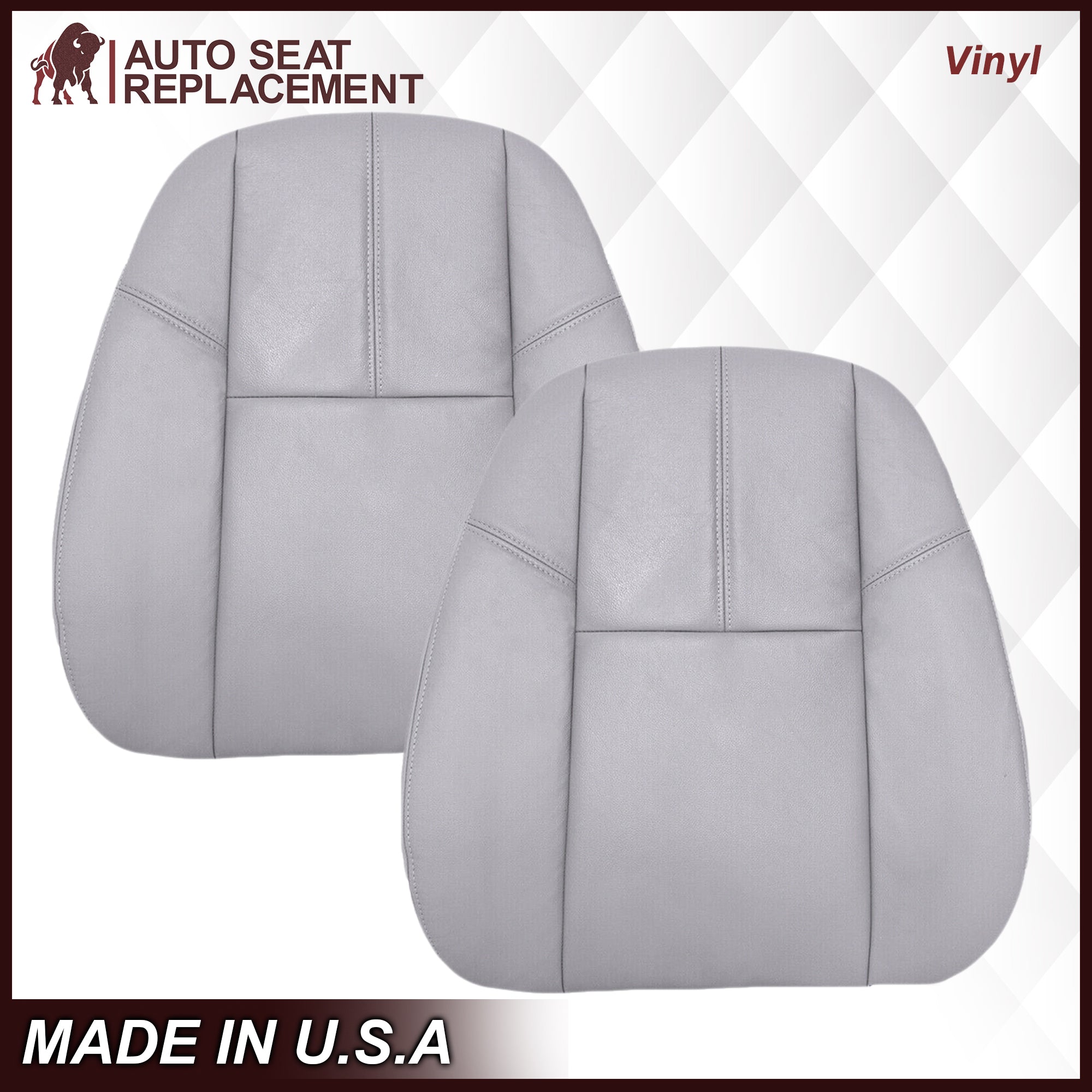 2007-2014 Chevy Tahoe Suburban Custom Fit Seat Covers - Premium Gray Car Seat Protectors for SUV & Truck | Perfect for Road Trips, Camping & Daily Commute