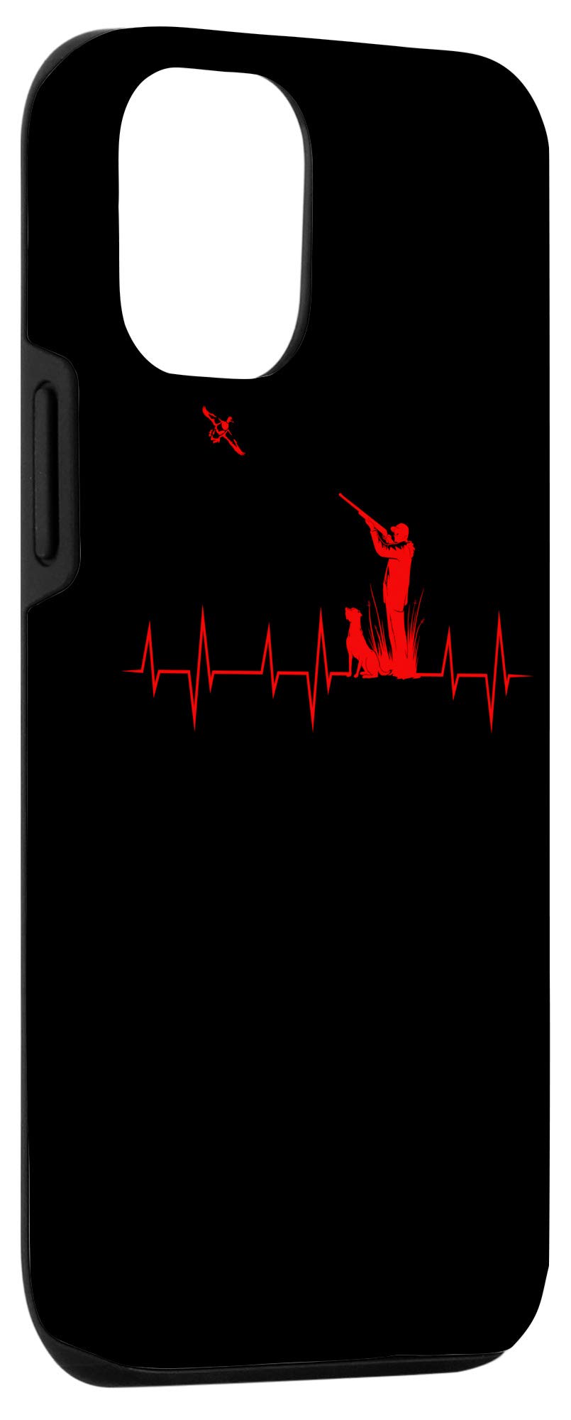 iPhone 12/12 Pro Duck Hunting Heartbeat Case - Funny Animal Hunter Gift for Outdoorsmen (Perfect for Hunting Trips & Outdoor Adventures)