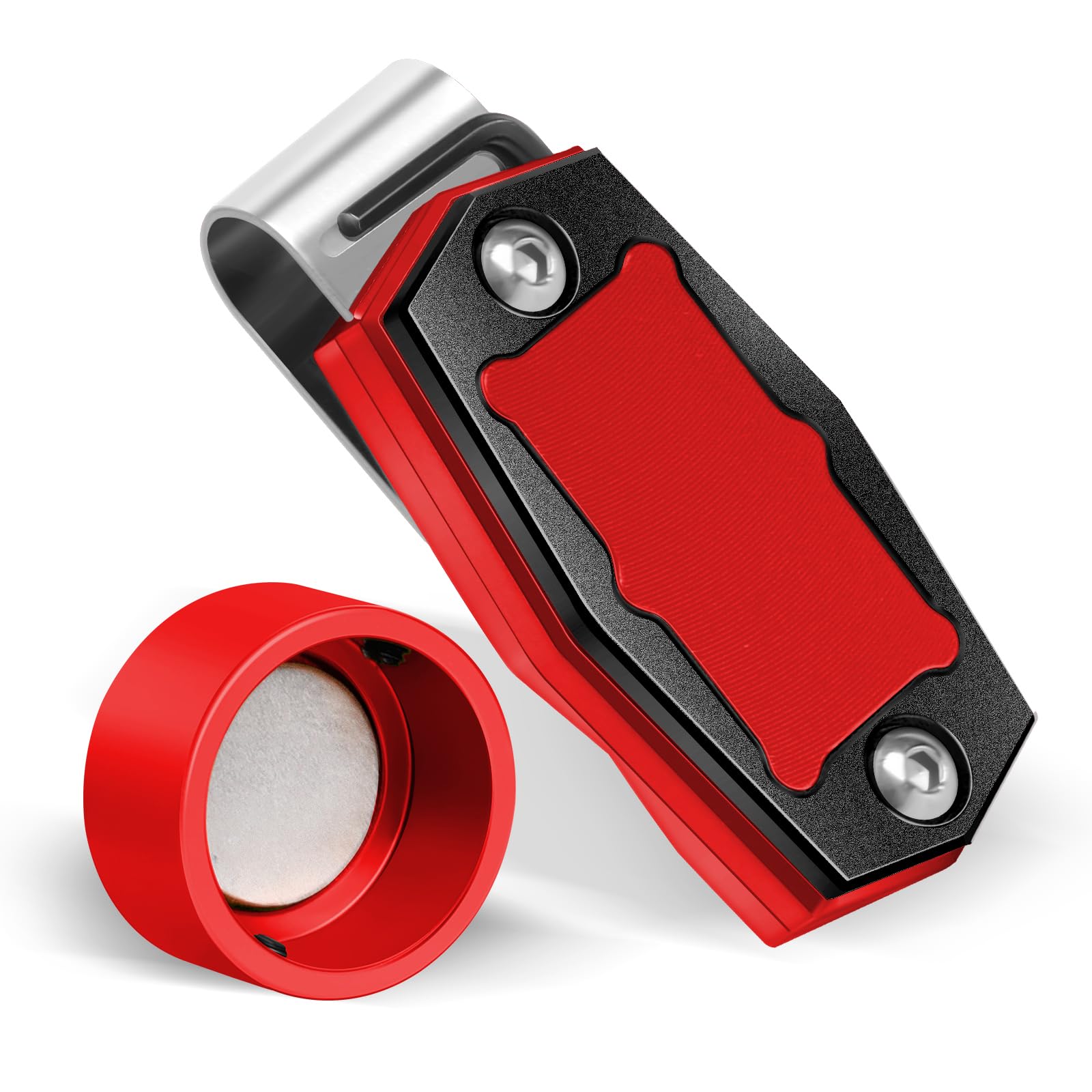 Premium Magnetic Pool Chalk Holder - Portable Aluminum Alloy Cue Chalk Clip for Billiards Accessories | Perfect for Professional Players & Home Game Rooms