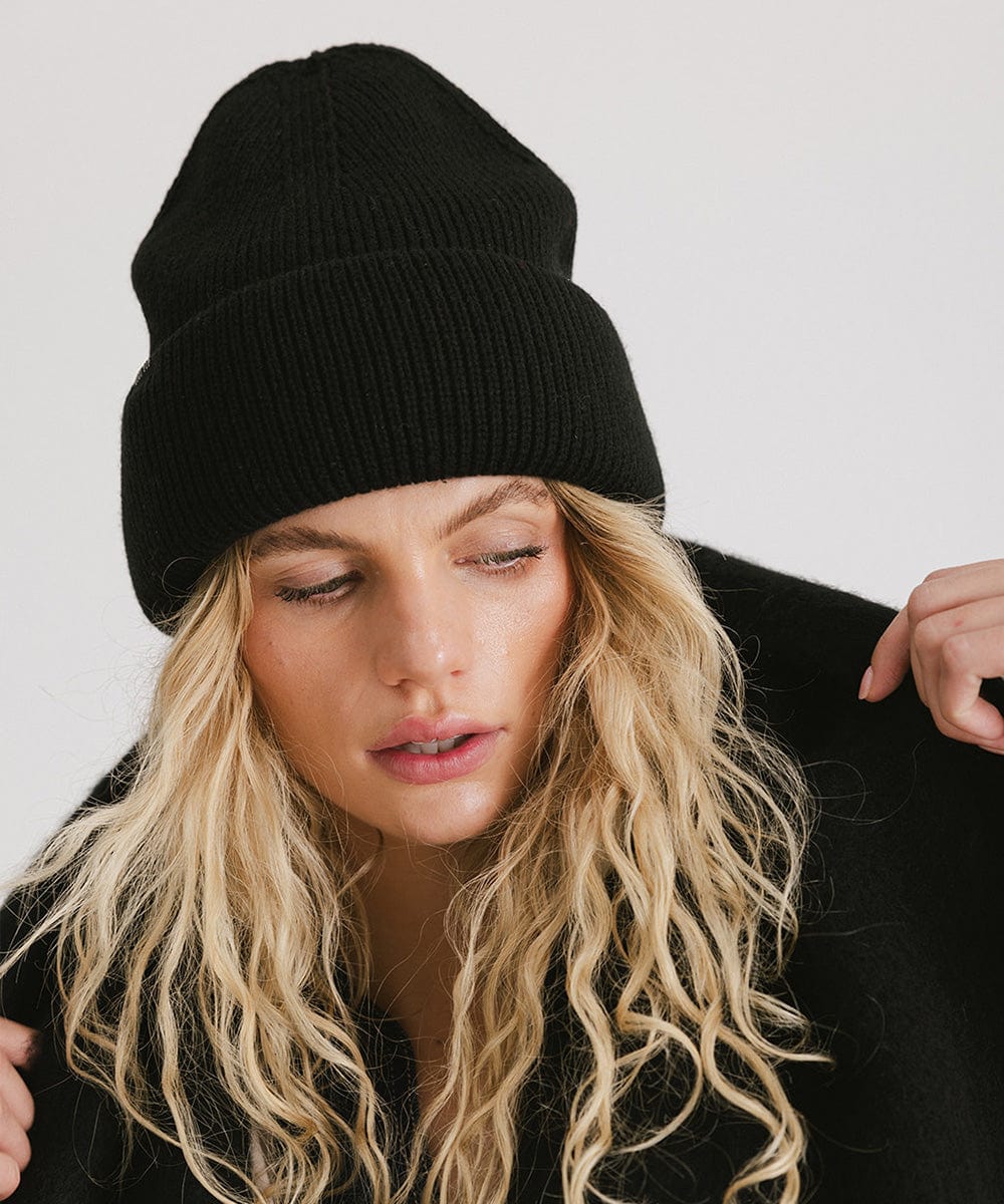 Lou Oversized Knit Beanie - Soft Chunky Winter Hat for Women & Men - Perfect for Cold Weather, Skiing, and Outdoor Activities