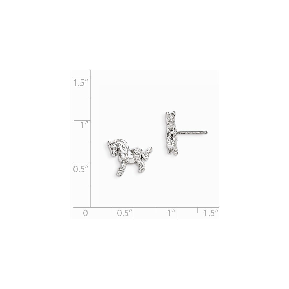 Sterling Silver Horse Mini Earrings for Women - Dainty & Elegant Hoop Earrings - Perfect for Everyday Wear, Gifts & Special Occasions