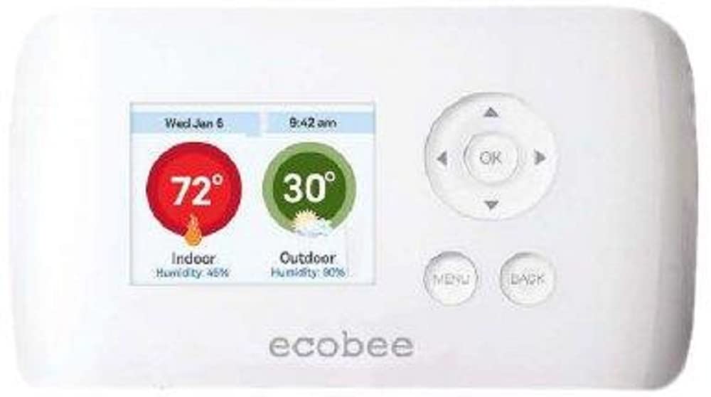 ecobee Smart Si Thermostat - 2 Heat 2 Cool Programmable Thermostat with Full Color Display | Energy Saving Smart Home Device for HVAC Control | Perfect for Homes, Apartments & Offices