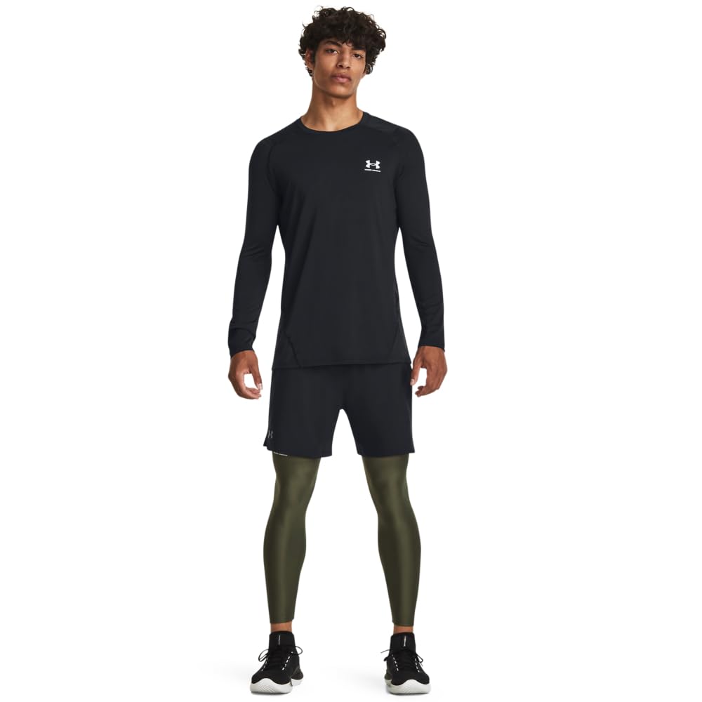 Under Armour Men's HeatGear Compression Leggings - Moisture-Wicking Workout Pants for Running, Gym & Training