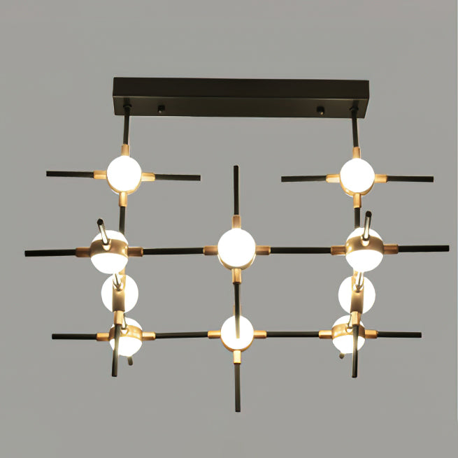 Dorney Modern Floating Ball Ceiling Light Fixture - LED Hanging Sphere Pendant Lamp for Living Room, Bedroom, Dining Room and Office Lighting Decor
