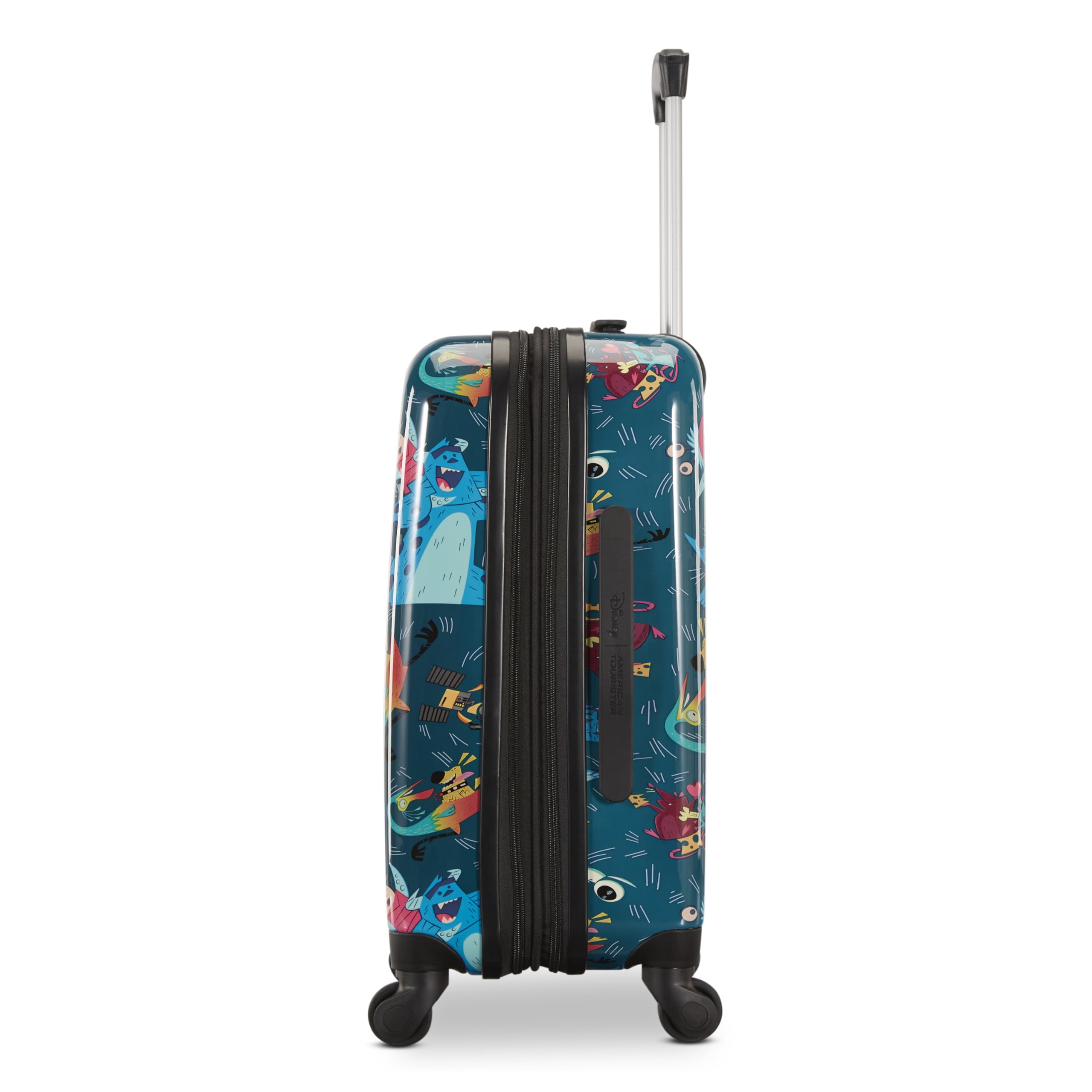 American Tourister Pixar Mashup Kids Carry-On Luggage - Expandable Hardside Suitcase with 360° Spinner Wheels for Travel, School Trips & Family Vacations