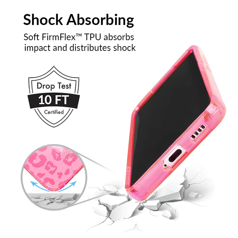 Samsung Phone Case - Candy Pink Leopard Print Protective Cover for Galaxy S21/S20/Note 20 - Stylish & Durable Slim Fit Case for Women & Girls (Perfect for Everyday Use, School, Work & Travel)