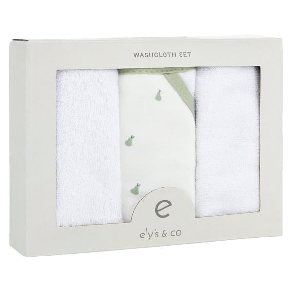 Elys & Co 3 Pack Soft Absorbent Washcloths for Face, Body & Baby - Premium Bath Towels for Spa, Gym & Travel