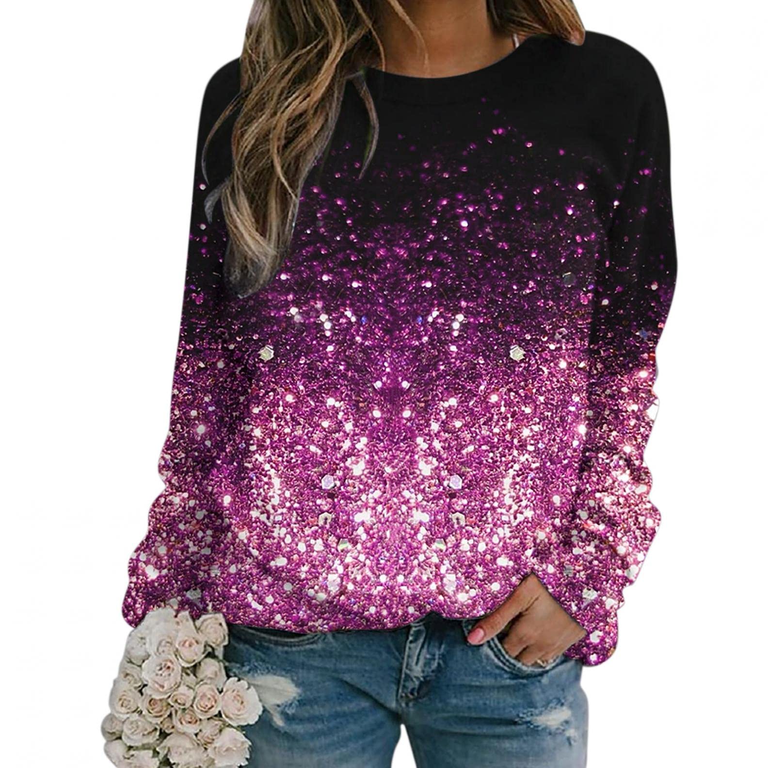 Women's Long Sleeve Sweaters - Cozy Fall Hoodie Tops & Workout Sweatshirts for Casual Wear, Exercise & Outdoor Activities