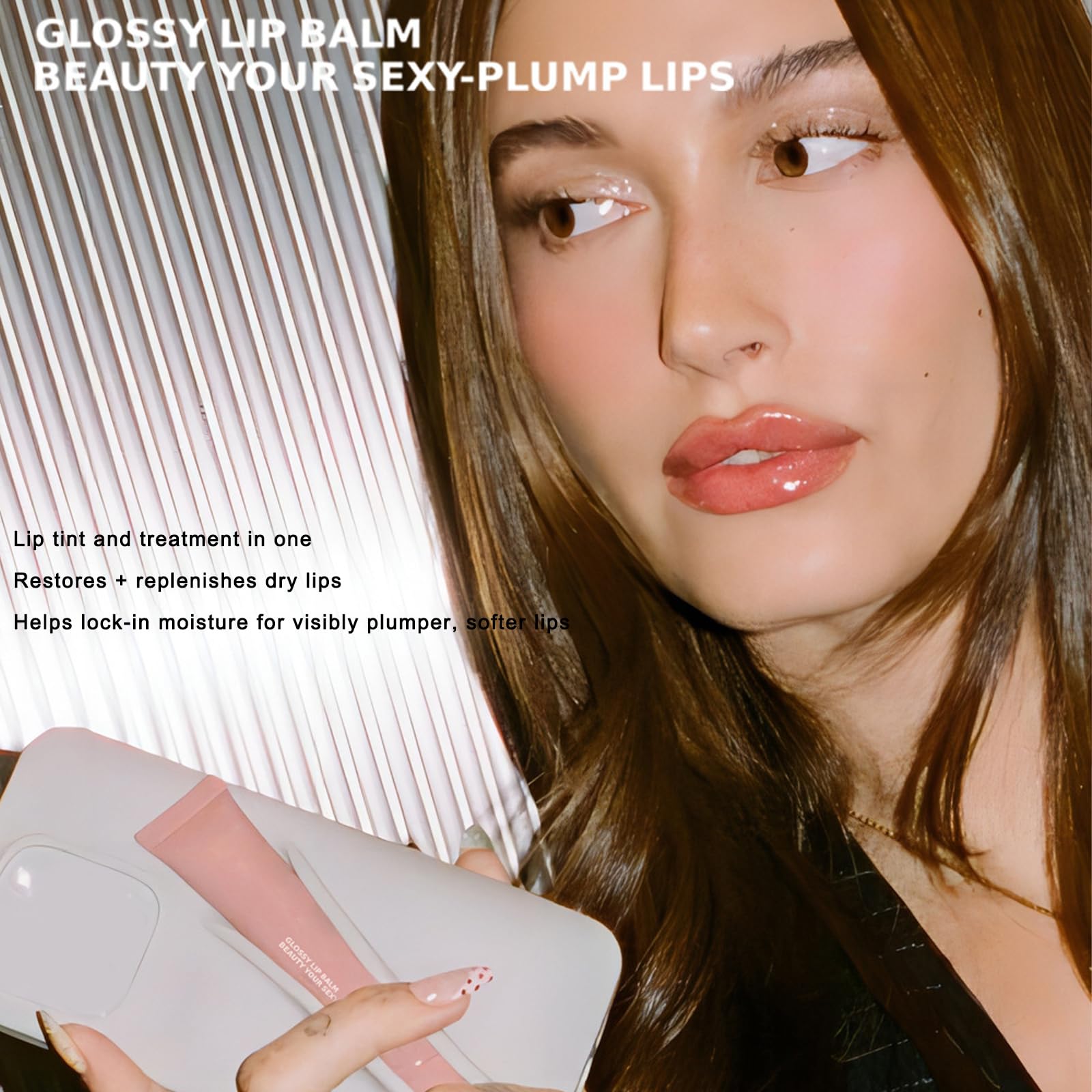 Mirror Glitter Plumping Lip Gloss - 3 Colors Hydrating Lip Tint & Jelly Tint Liquid Lipstick for Women & Girls, Long-Lasting Non-Sticky Lip Oil - Perfect for Daily Wear, Parties & Special Occasions