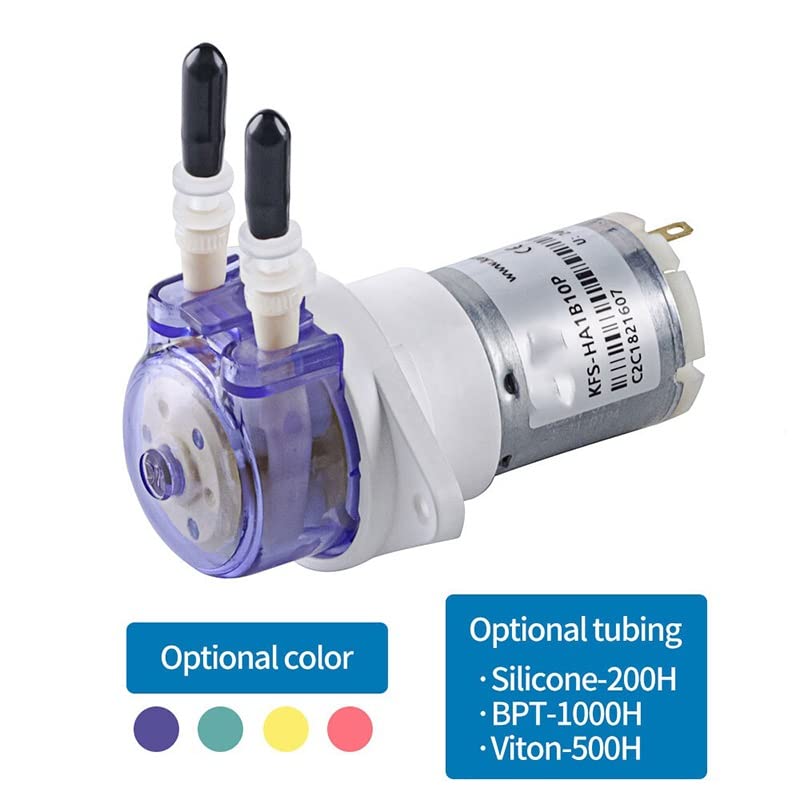 **24V Submersible Sump Pump - KFS Mini Peristaltic Water Pump with DC Brush Motor, 6V/12V/24V Options (S10, 2-Speed Gear) - Ideal for Aquariums, Hydroponics & Small Water Transfer**