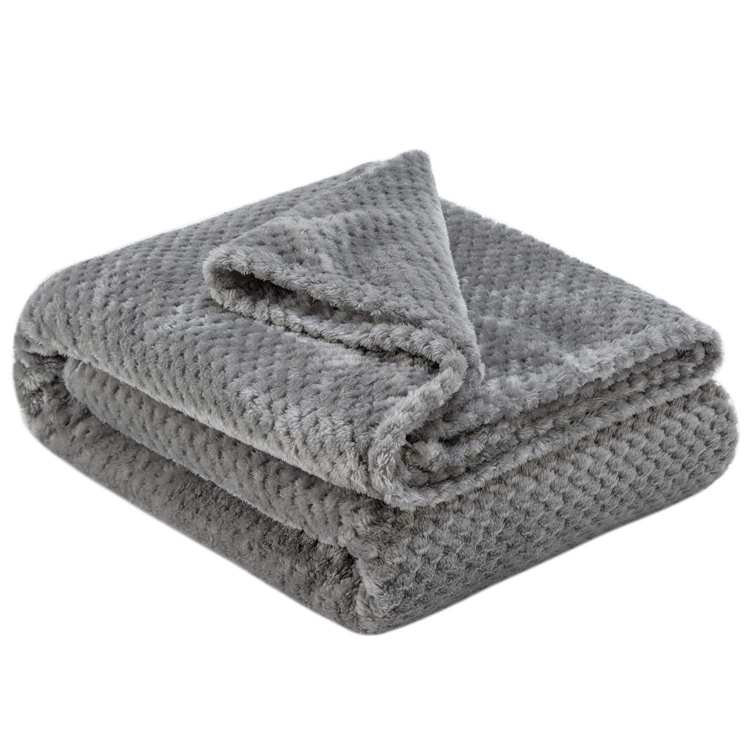Ben&Jonah Super Soft Queen Size Waffle Knit Microplush Blanket 86x86 Inches - Sage Green | Cozy Bedding for Winter, Perfect for Couples & Home Decor