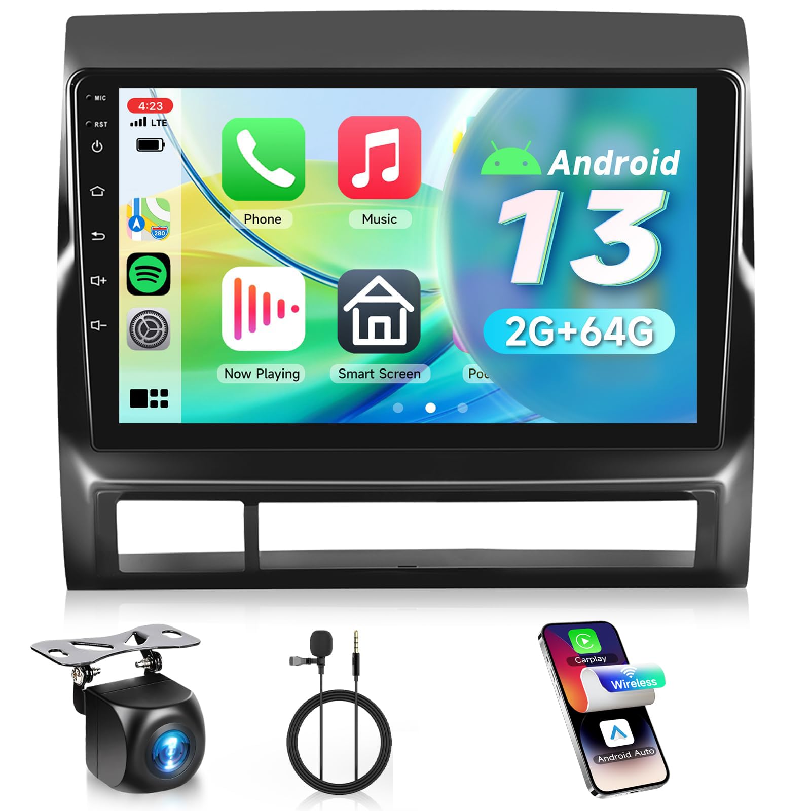 2G+64G Android 13 Car Stereo for Toyota Tacoma 2005-2015 | 9
