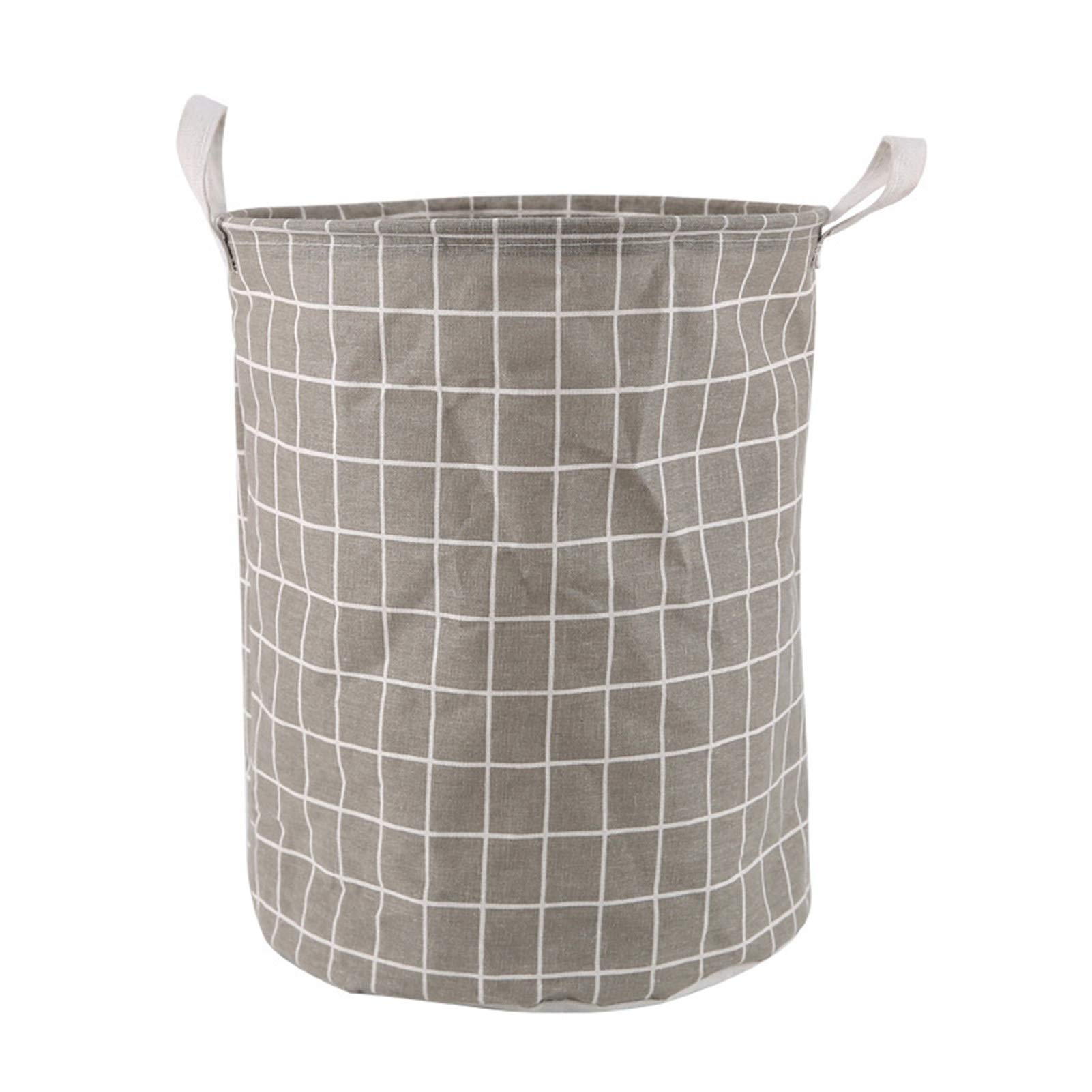 Foldable Waterproof Square Laundry Basket with Handles - Portable Clothes Hamper Storage Bag for Home, Dorm, Camping & Travel