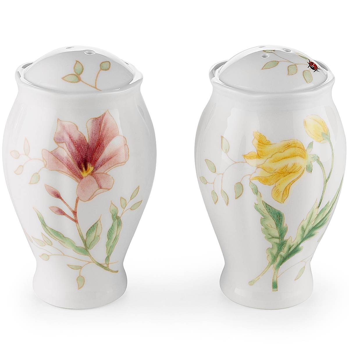 Butterfly Meadow Salt and Pepper Shakers Set - Elegant Glass Spice Dispenser for Dining Table, Kitchen, and Restaurant Use