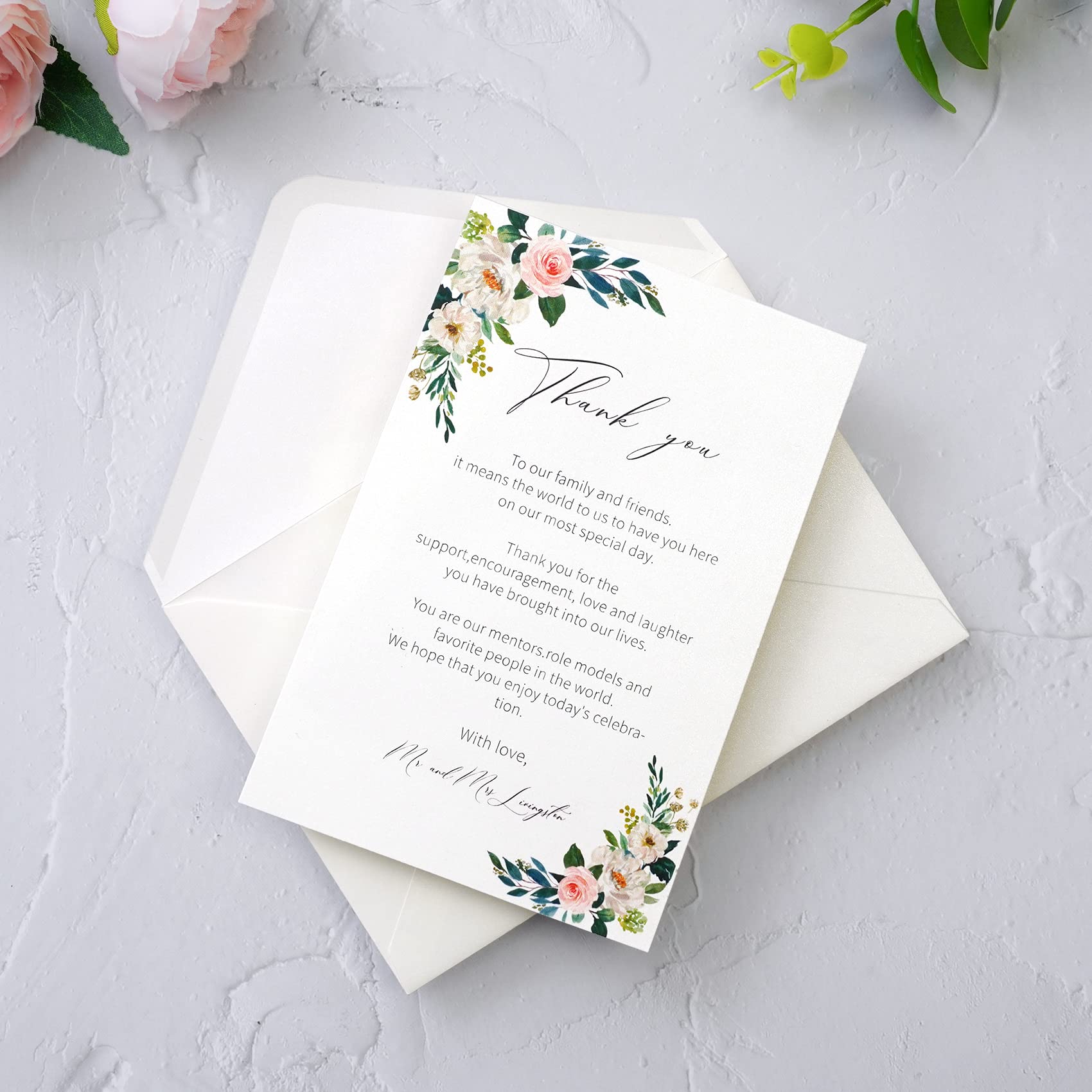 PONATIA 50 Pack A4 Envelopes, 4.25x6.12
