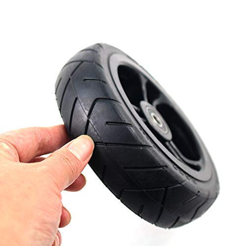 5.5x2 Inch Solid Electric Scooter Tires - Replacement Wheels for Jackhot Carbon Fiber, Fastwheel F0, Dolly Gocart & More - Durable, Puncture-Proof Tires for Commuting, Campus Travel & Urban Mobility