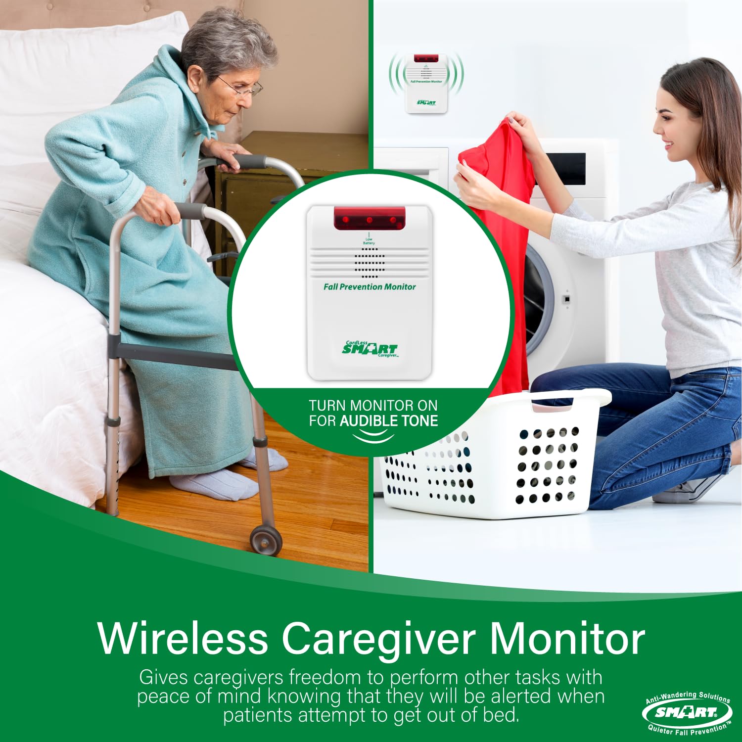 Smart Caregiver Wireless & Cordless Weight Sensing Bed Pad - 10