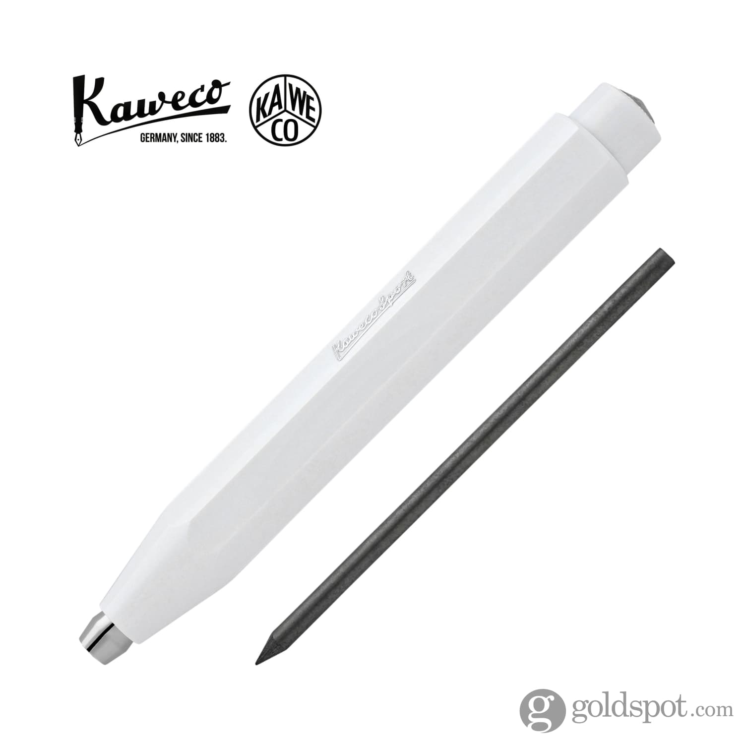 Kaweco Skyline Sport Clutch Mechanical Pencil - 3.2mm Lead White - Perfect for Drafting, Sketching & Everyday Writing