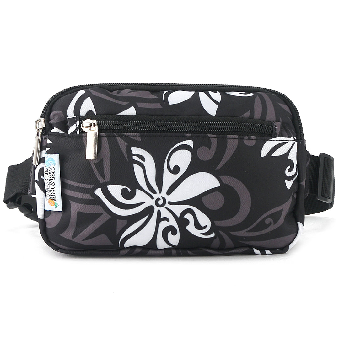 Kasie Tiare Infinity Black Belt Bag - Stylish and Functional Waist Pack for Travel, Running, and Everyday Use