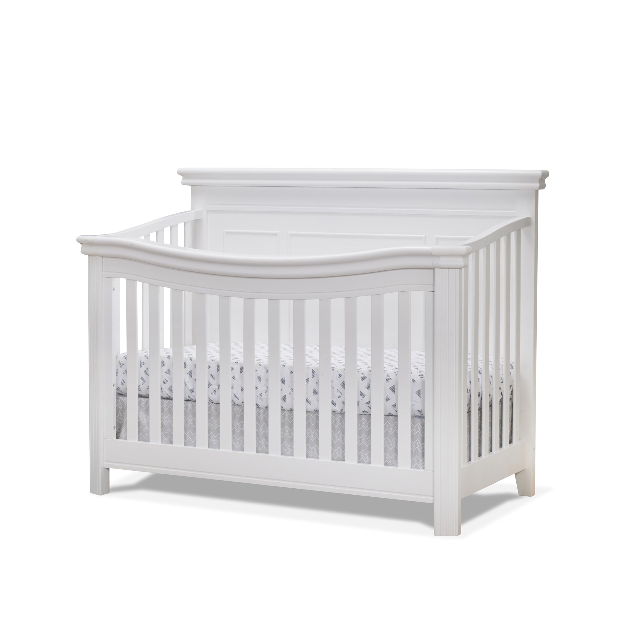 Sorelle Finley Lux Flat Top Crib - Modern Baby Crib with Safety Rails, Convertible Design for Nursery - Perfect for Newborns, Toddlers & Small Bedrooms