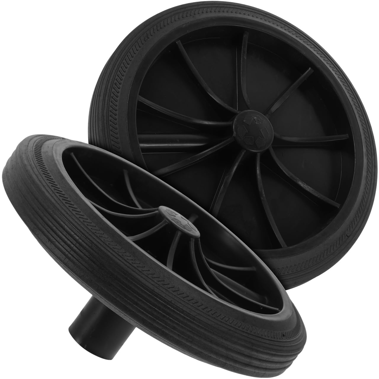 CHILDWEET 2-Pack Heavy Duty Replacement Wheels for Trash Cans & Plastic Storage Boxes - Durable Casters for Garbage Cans, Utility Carts & Waste Containers - Perfect for Home, Garage & Outdoor Use