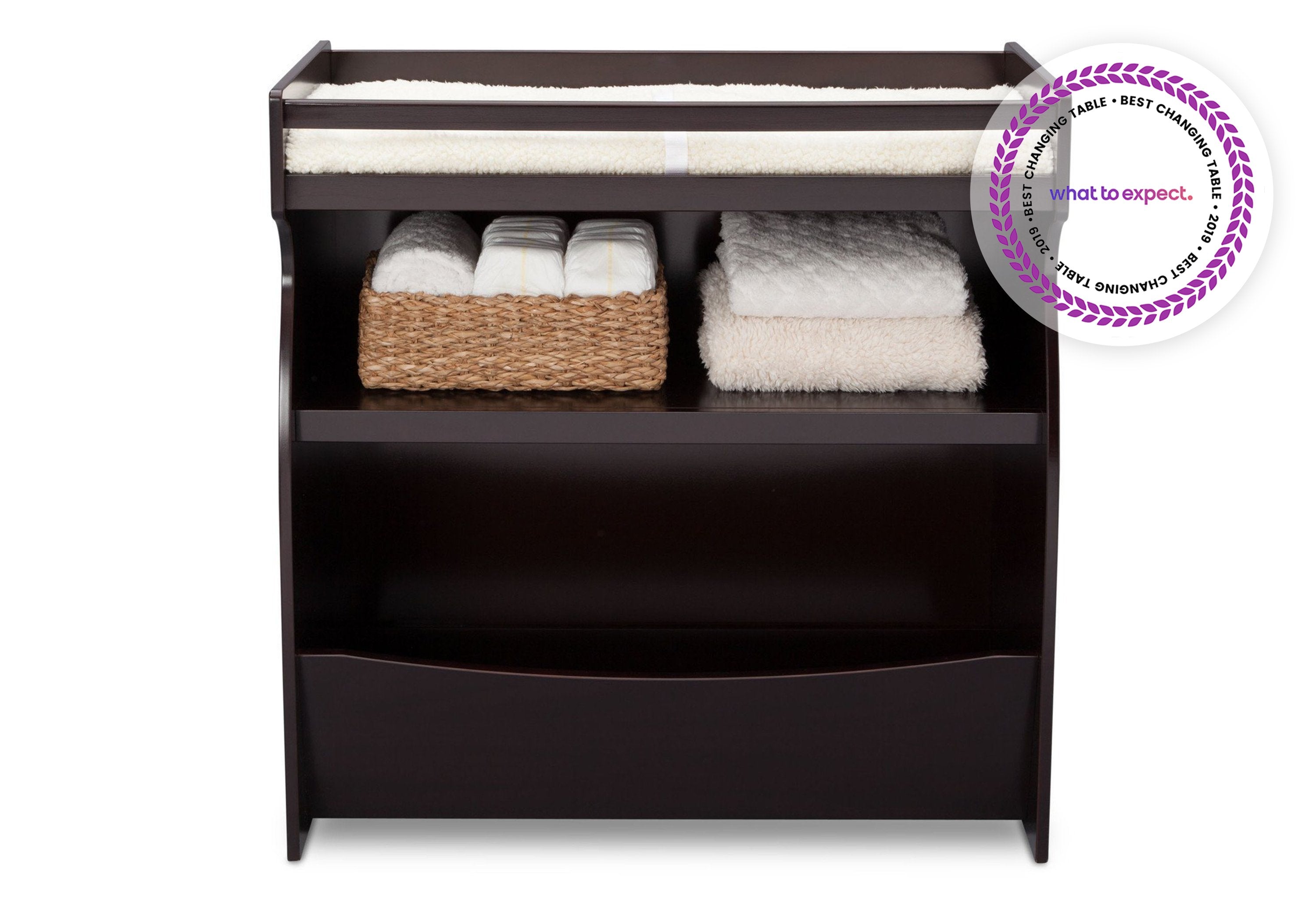 2-in-1 Baby Changing Table with Storage | Convertible Nursery Dresser & Diaper Station | Perfect for Small Spaces & Baby Room Organization
