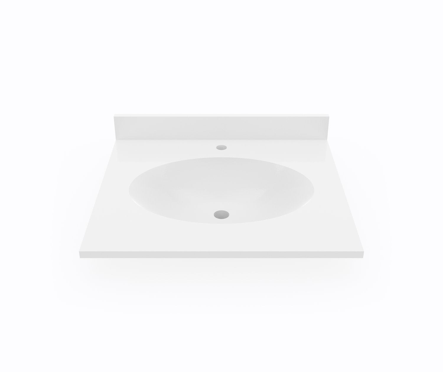 Chesapeake 22 x 25 Inch Single Bowl Bathroom Vanity Top - Perfect for Modern Bathroom Renovations and Small Space Solutions