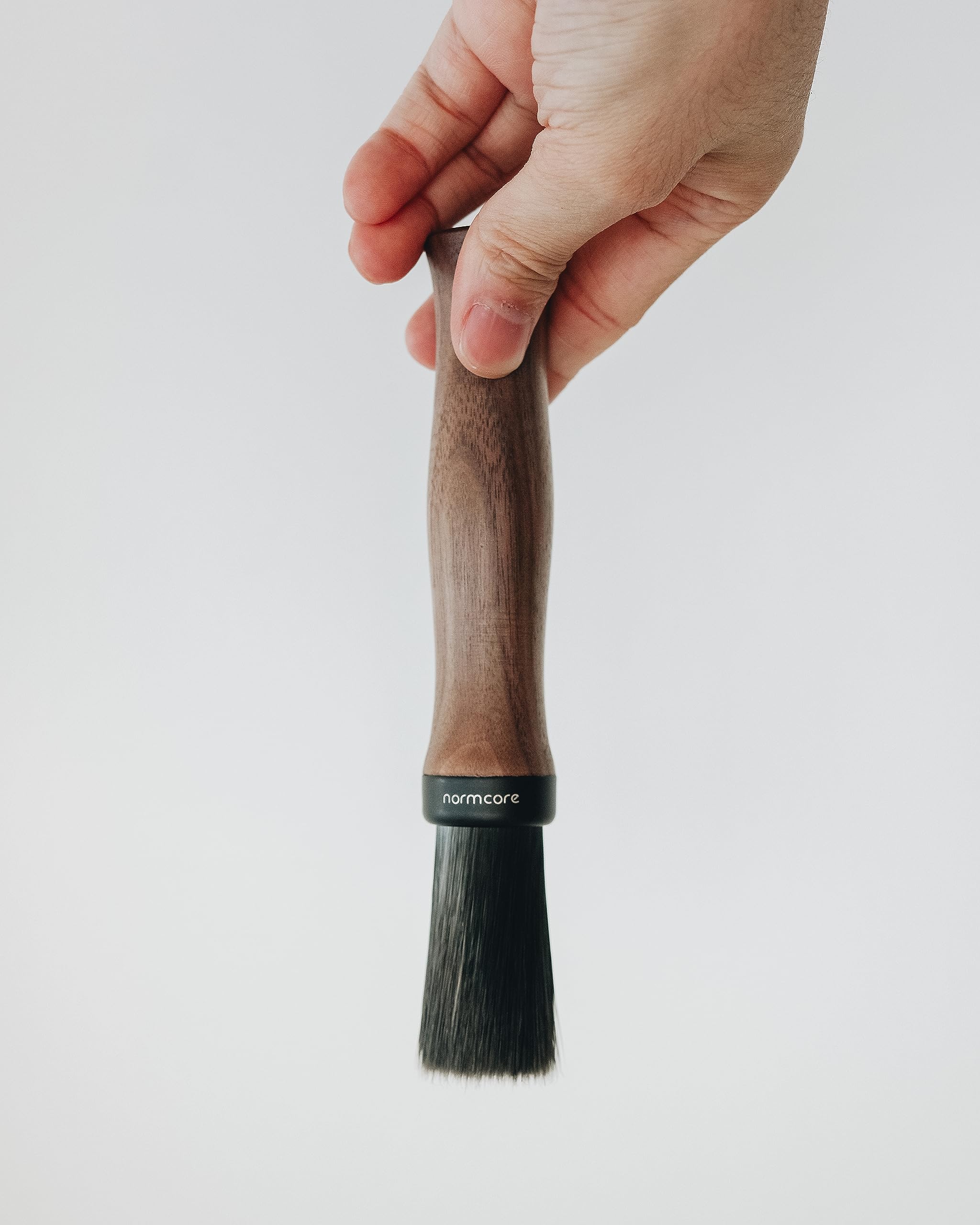 Normcore Barista Brush - Premium Coffee Cleaning Brush with Genuine American Walnut Wood Handle - Espresso Machine & Grinder Cleaning Tool - Perfect for Home Baristas & Coffee Shops