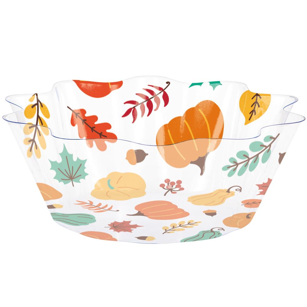 12-Piece Bulk Thanksgiving Fluted Bowls Set - 8-Inch Decorative Serving Dishes for Holiday Dinners, Parties & Festive Table Decor