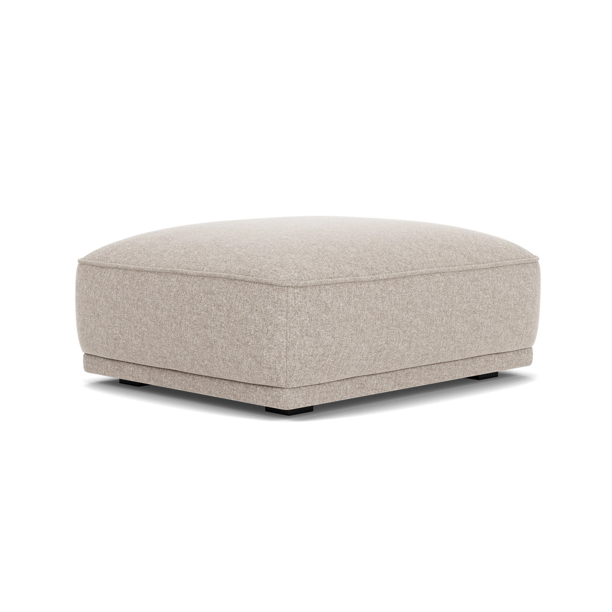 Leonora Fabric Storage Ottoman with Tufted Top - Stylish Footrest, Coffee Table & Extra Seating for Living Room, Bedroom & Dorm
