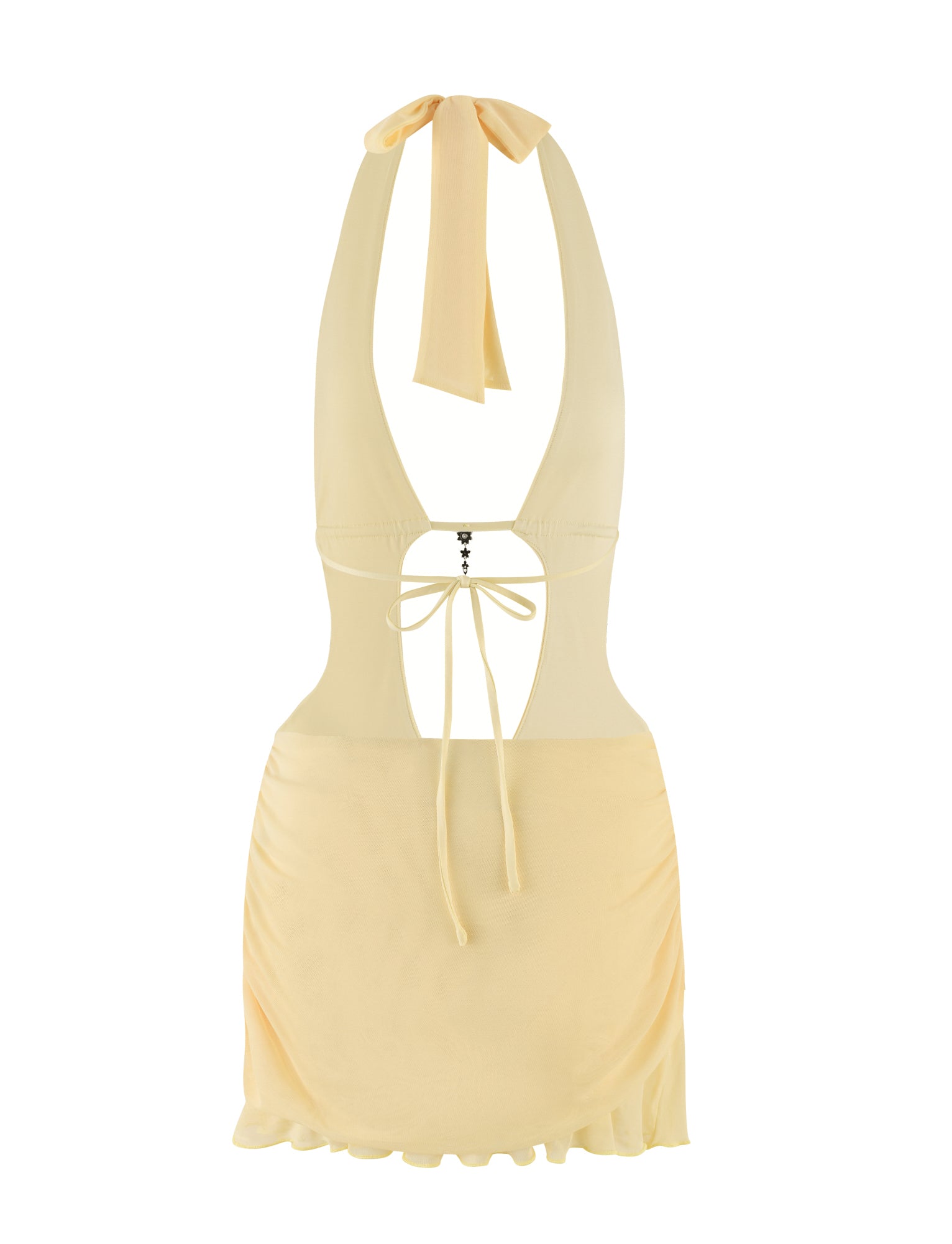 ESHA Mini Dress in Yellow Lemon - Stylish & Comfortable Summer Dress for Women | Perfect for Beach, Party & Casual Outings