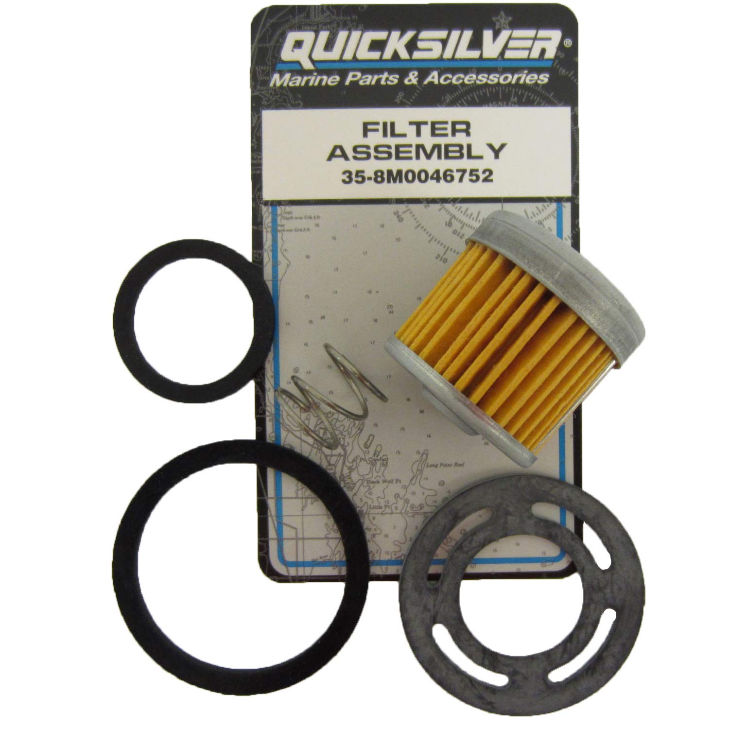 New Mercury/Quicksilver Marine Fuel Pump Filter Kit 710-35-8M0046752 - Essential for Smooth Boating and Engine Performance