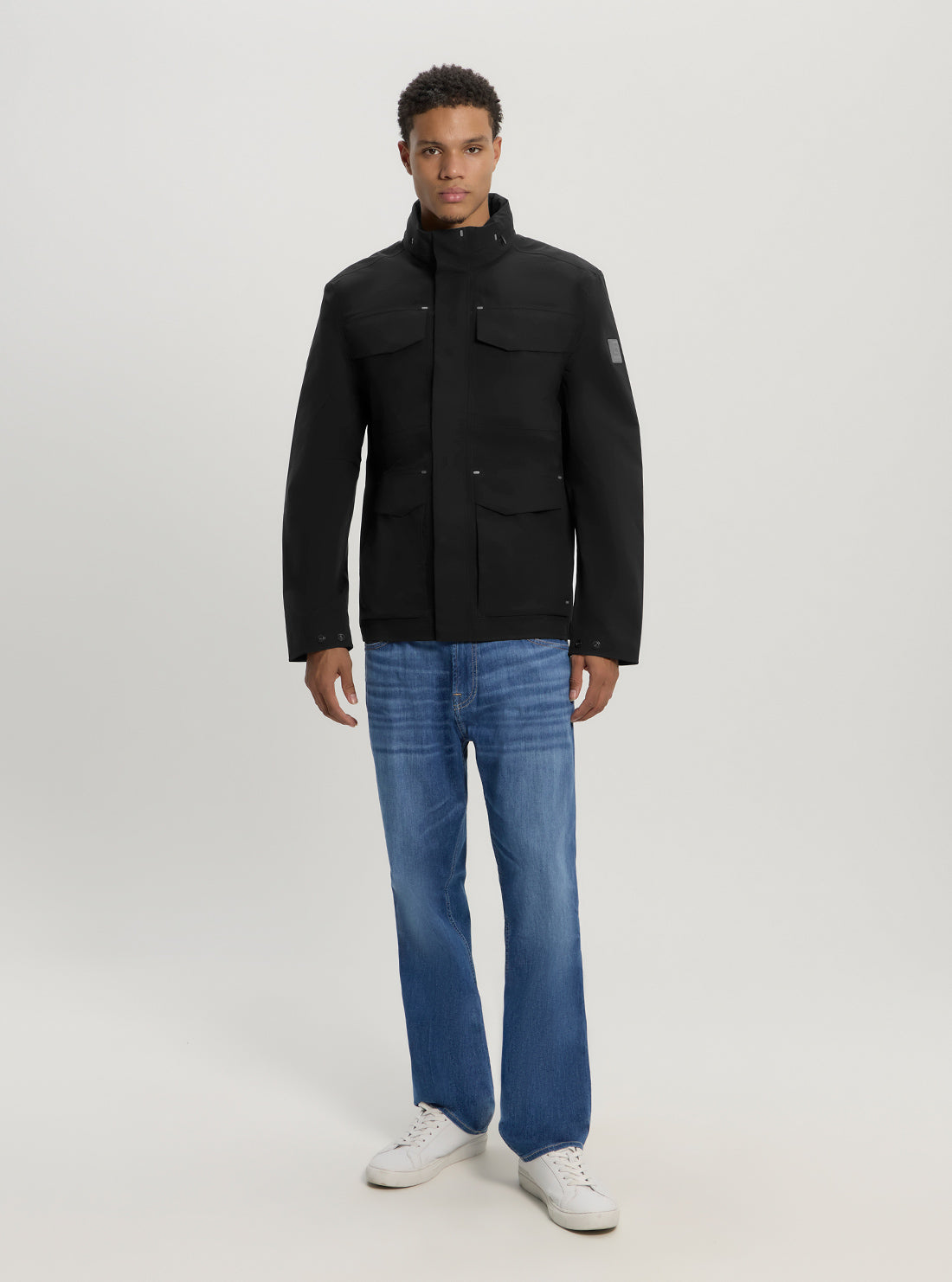 Black Dunwich Jacket - Stylish Waterproof Windbreaker for Men & Women | Perfect for Hiking, Travel & Outdoor Adventures