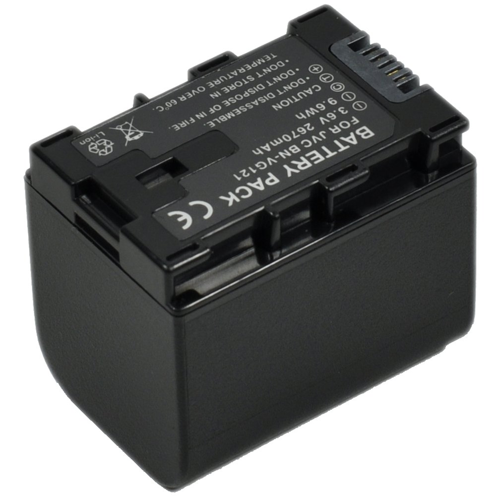 Replacement Camcorder Battery for BN VG108u VG107u VG114u VG121u BNVG121 VG138u - Compatible with GZ-EX310BU, HM550BU, E300BU, E300AU, EX210BU Models - Perfect for Travel Vlogging & Outdoor Filming