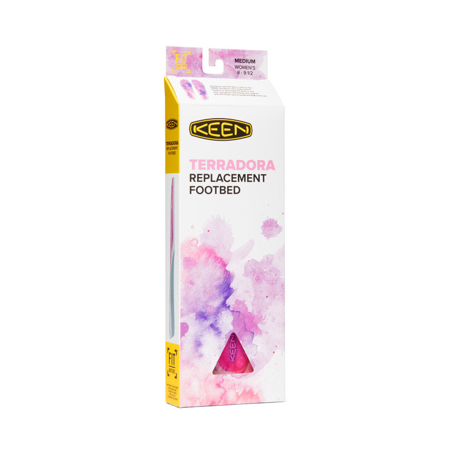 Women's Terradora Replacement Insoles - Cushioned Arch Support for Comfort & Pain Relief | Pink | Perfect for Running, Hiking & Everyday Wear