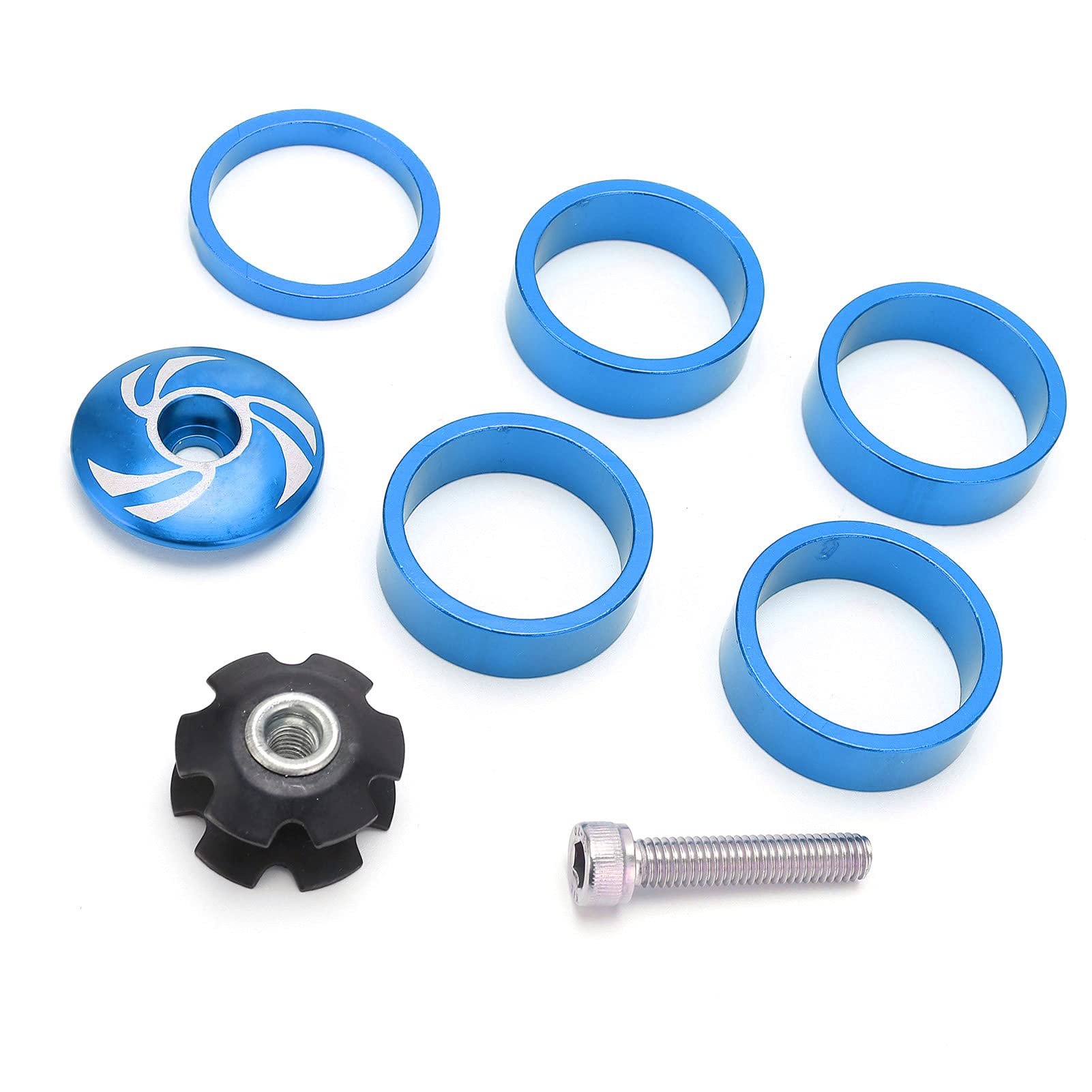 Premium Aluminum Alloy Bike Headset Top Cover & Front Fork Set - Compatible with Fixed Cog 5410T | Durable Cycling Upgrade for Road & Fixed Gear Bikes | Perfect for Commuting, Training & Urban Riding