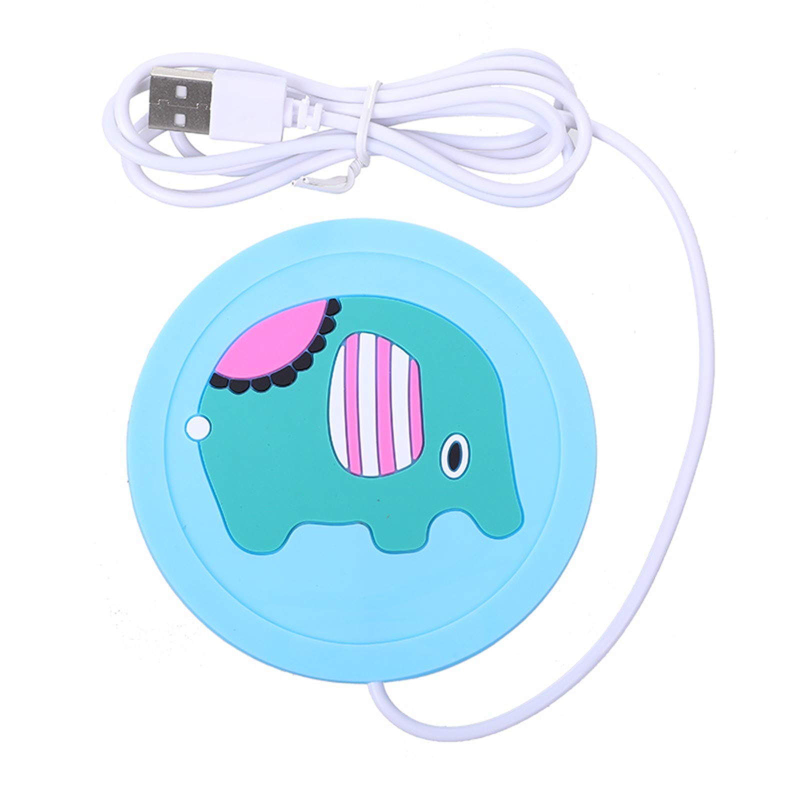 1/3 Pcs Cartoon Silicone USB Cup Warmer Coaster - Electric Heating Pad for Coffee, Tea & Beverages - Portable Mug Warmer for Home & Office Use - Keep Drinks Warm While Working or Relaxing