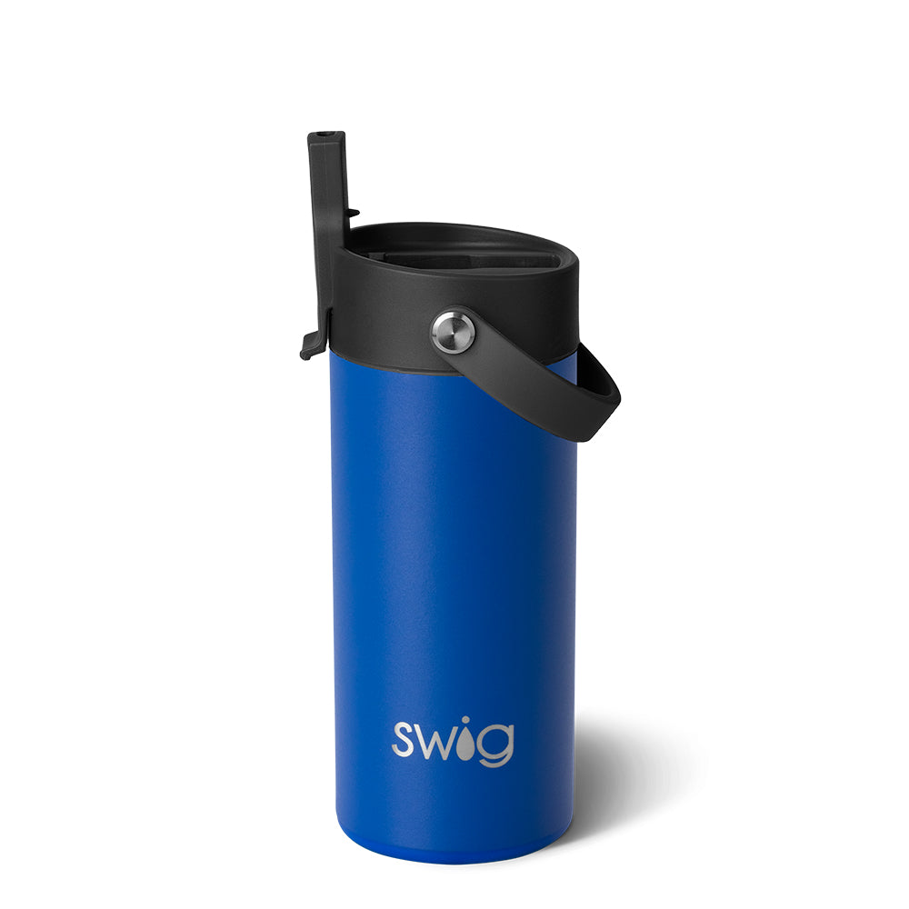 Royal Flip + Sip Slim Tumbler 12oz - Insulated Stainless Steel Travel Mug with Leak-Proof Lid - Perfect for Coffee, Tea & Cold Drinks On The Go