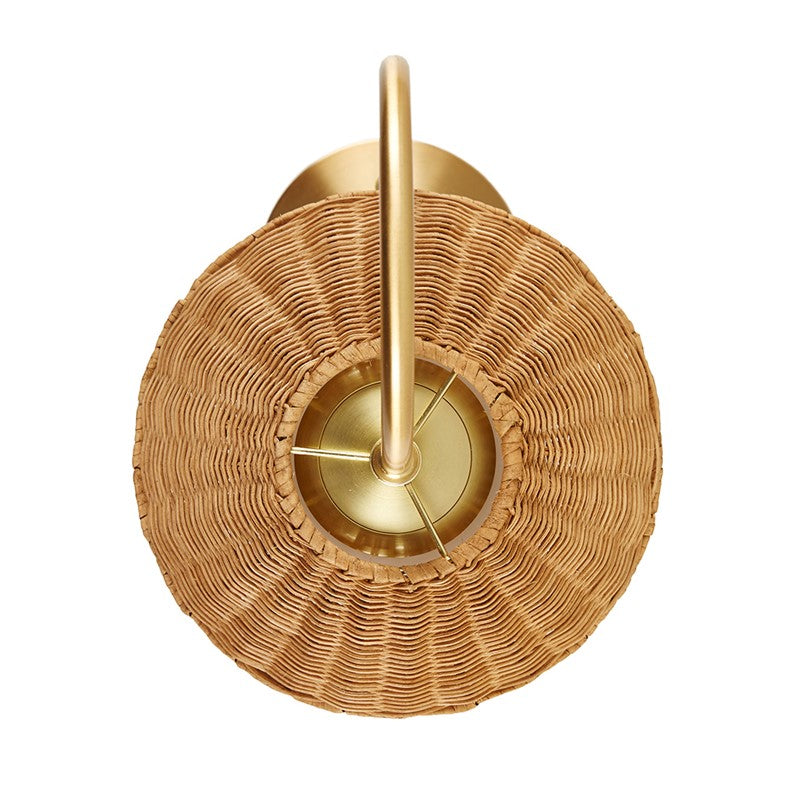 Laguna Rattan Weave Shade Table Lamp - Natural Woven Rattan Bedside Lamp for Bedroom, Living Room & Office - Warm Ambient Lighting Decor