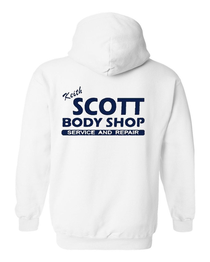 Keith Scott Body Shop Carolina TV Print Hoodie - Soft & Comfortable Pullover Sweatshirt for Men & Women - Perfect for Casual Wear, Gym, and Outdoor Activities