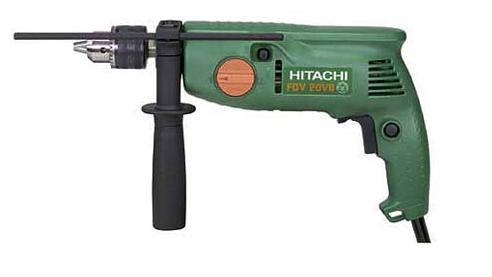 Hitachi FDV20VB 750W 50Hz 220V Heavy Duty Impact Drill - Powerful Electric Hammer Drill for Masonry, Concrete & Metal - Ideal for Construction, Renovation & DIY Projects