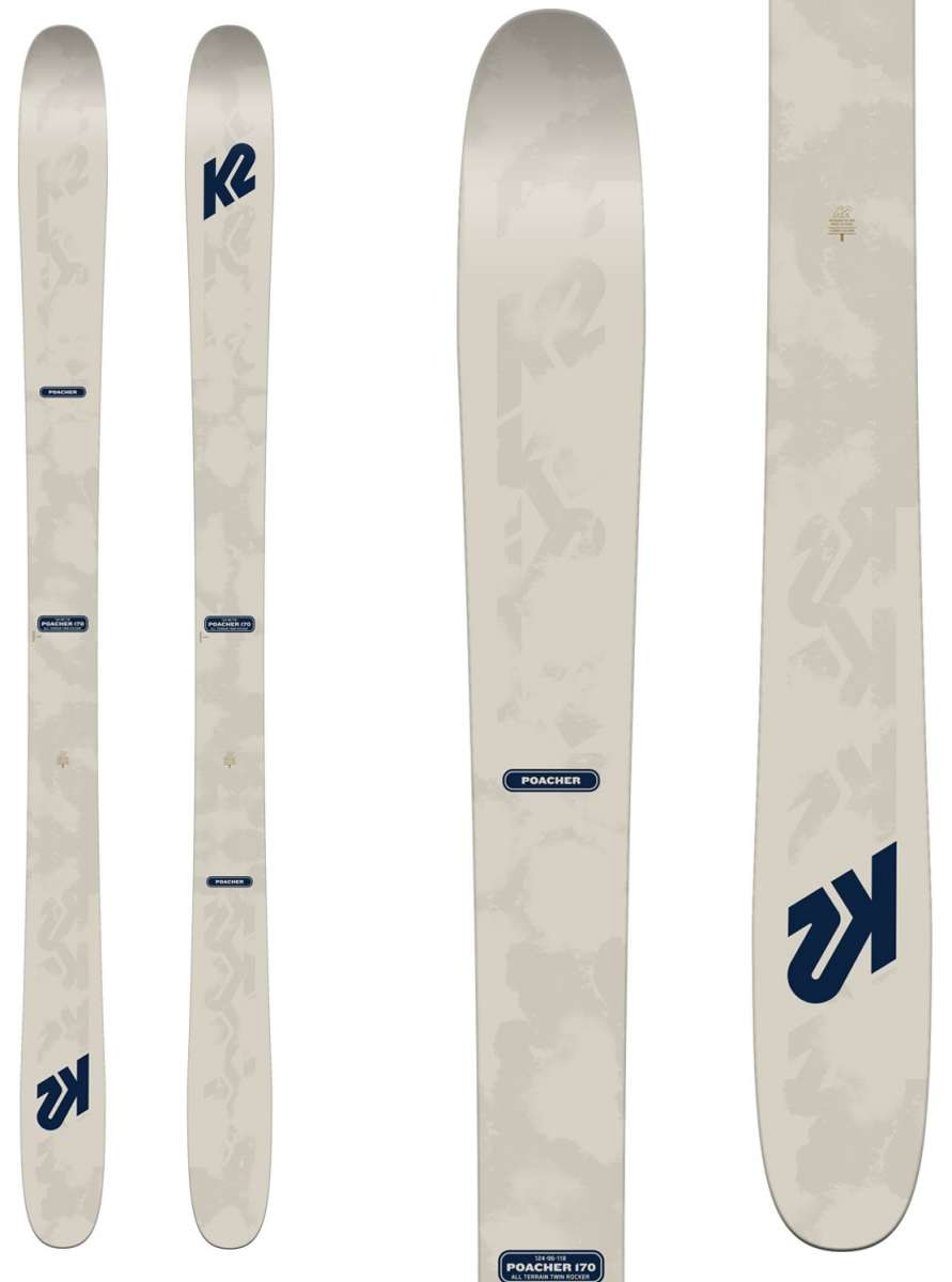 K2 Poacher Ski 2024 - All-Mountain Freestyle Skis for Men & Women | Perfect for Park, Powder & Freeride | Best for Advanced Skiers & Snowboarders