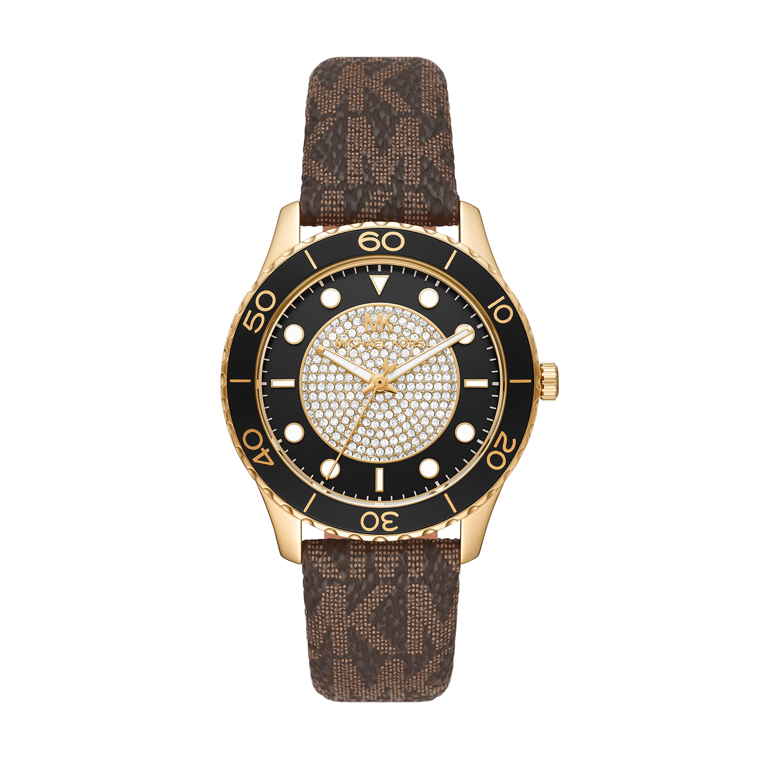 Michael Kors Runway Stainless Steel Watch for Women - Luxury Fashion Chronograph with Rose Gold-Tone Accents - Perfect for Office, Party & Everyday Wear