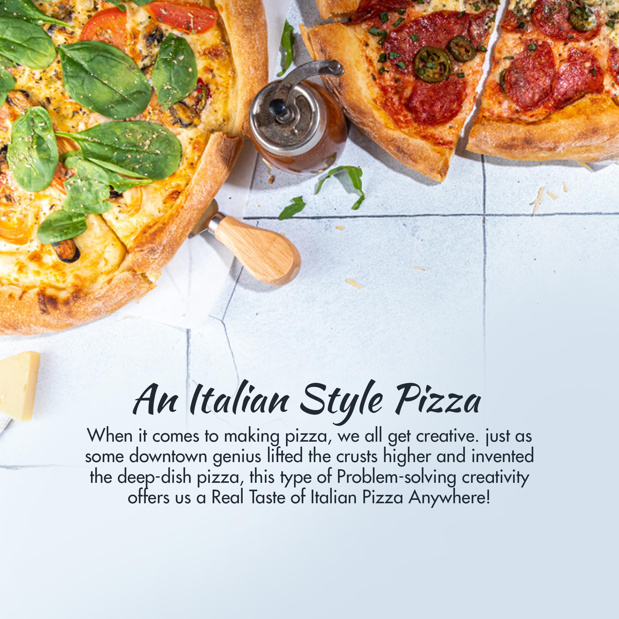 Gluten Free Italian Pizza Crust Mix - Easy to Make, Nut Free, Non-Sticky Dough for Healthy Homemade Pizza (Makes Two 12-Inch Pizzas) | Perfect for Family Dinners, Parties & Quick Weeknight Meals