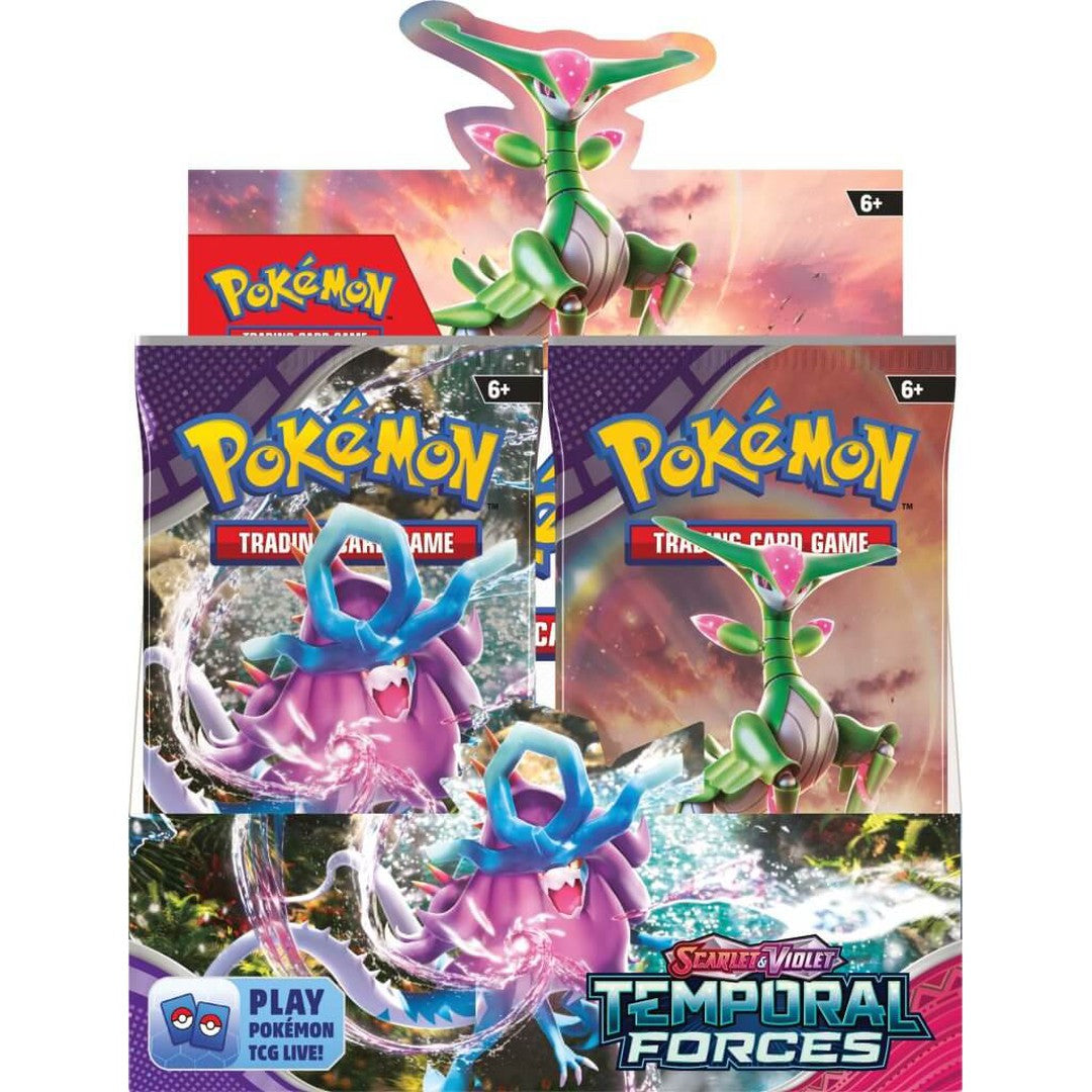 Pokemon TCG Scarlet & Violet Temporal Forces Booster Box - 36 Packs for Collectors & Players - Perfect for Trading, Battling & Booster Drafts