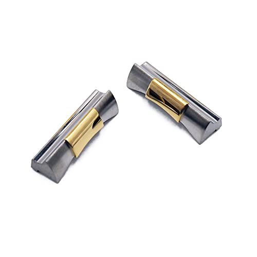 20mm Gold/Steel 904L Stainless Steel Replacement End Link for Rolex Daytona Watch - Perfect for Watch Repair, Band Customization & Luxury Accessory Upgrade