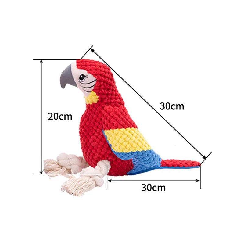 Interactive Talking Parrot Toy with Realistic Sounds - Fun & Engaging Pet Bird Toy for Playtime & Training - Perfect for Cockatiels, Parakeets & Conures