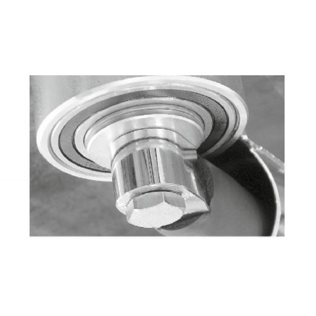 Mosmatic WDG Stainless Steel Hose Reel with Ceiling Boom Swivel - 4000 PSI Heavy Duty for Car Wash, Pressure Washing & Industrial Cleaning