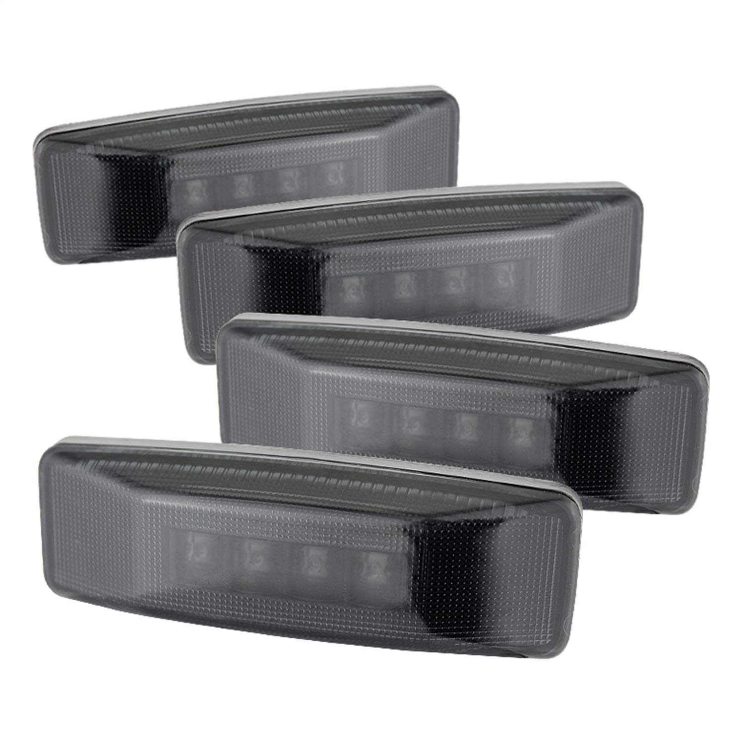 Xtune LED Fender Lights for Cars - Waterproof ACC-LED-DR94-FE-SM White Side Marker Lights - Perfect for Off-Road, Truck & Jeep Night Driving Safety